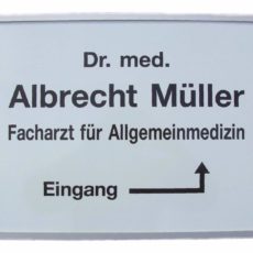 Praxisschild