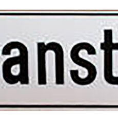 Straßenschild aus Email