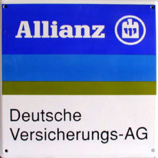 Firmenschild Allianz