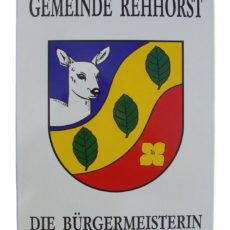 Gemeindeschild aus Email