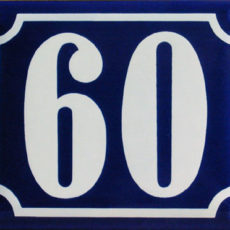 Hausnummernschilder aus Email