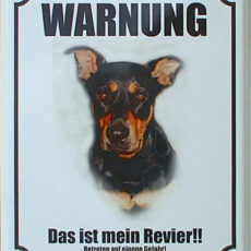 Hundeschild - Warnschild